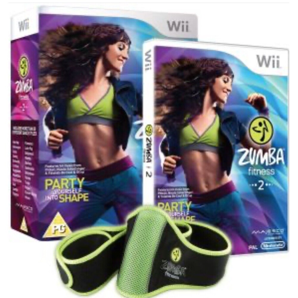 Zumba Fitness 2 For Nintendo‎ Wii (with Fitness Belt) Pre-owned